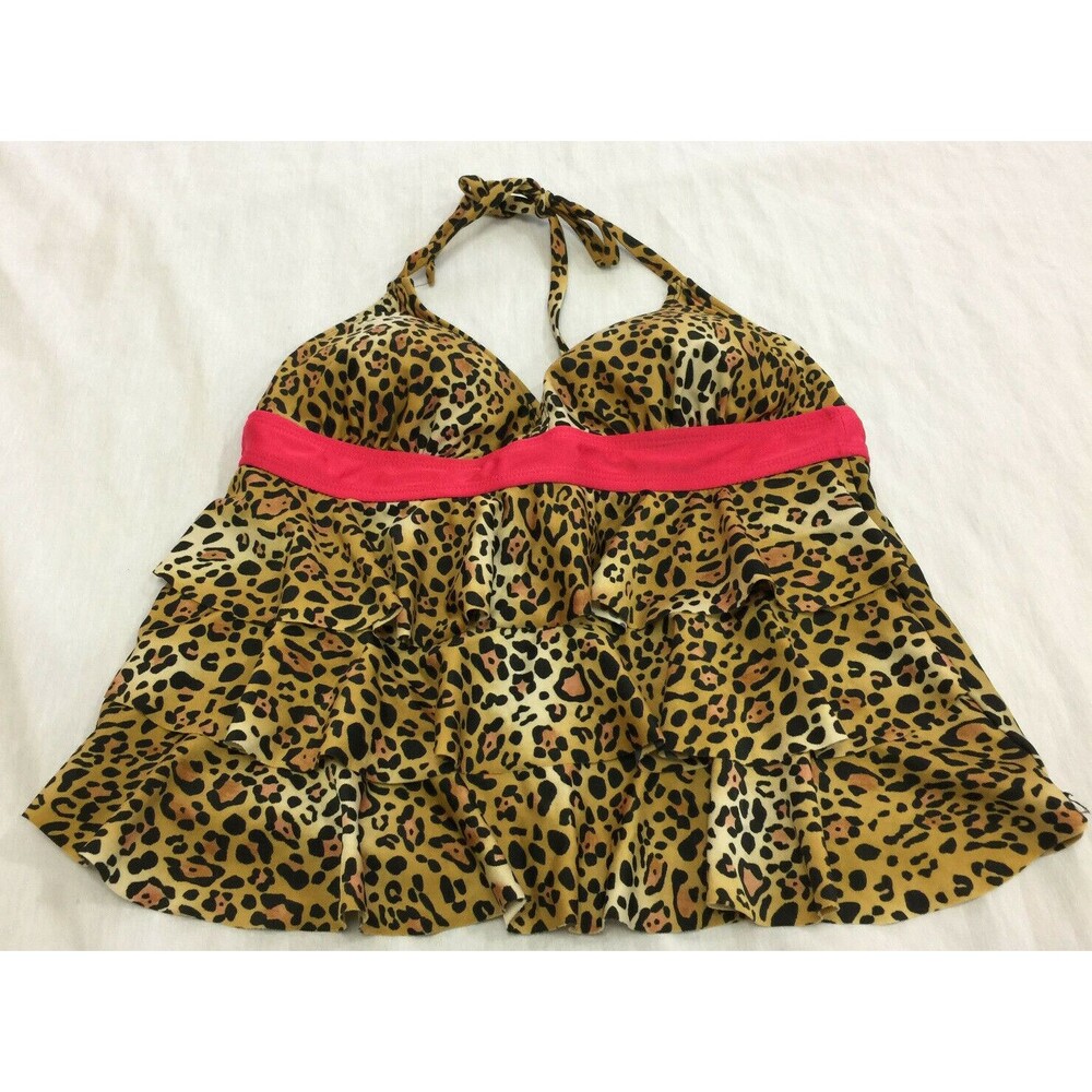 CATALINA WOMENS SWIM TANKINI TOP SIZE M 8-10